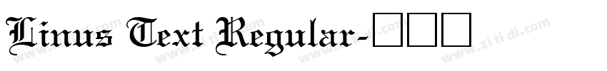 Linus Text Regular字体转换